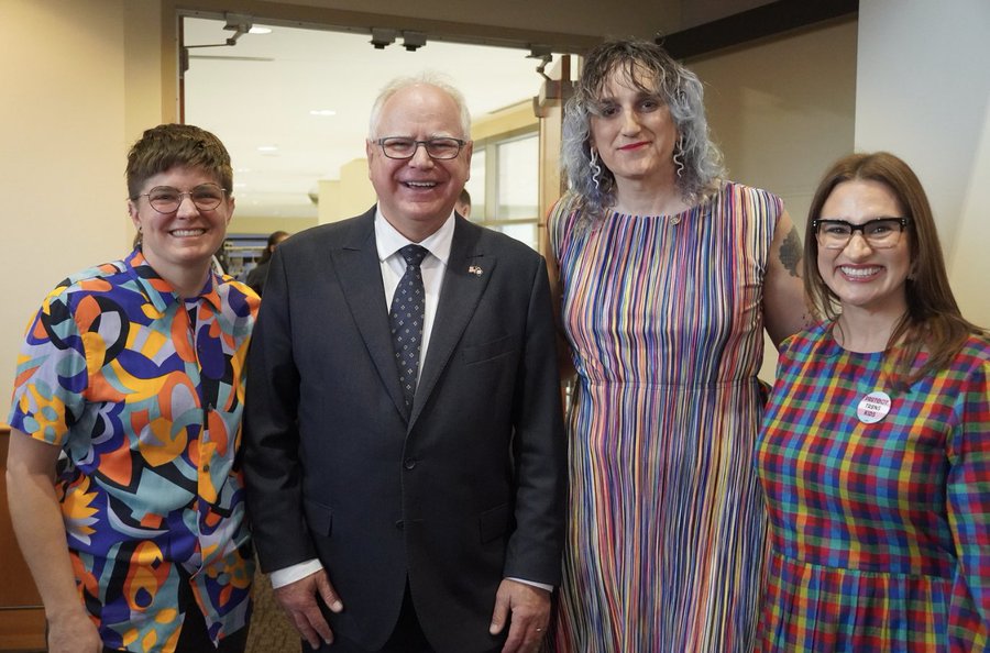 Governor Tim Walz 'Hangs With The GUYS' At Signing Of Legislation To Make Minnesota 'A Sanctuary State For Children As Young As Six' Who Are Mislead And Deceived Into Being Mutilated By 'Medical Interventions,' 15MAR23